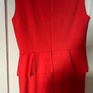 Tahari Vibrant Red Midi Dress